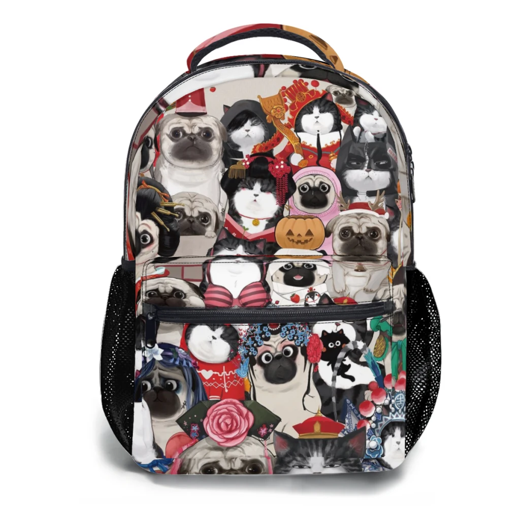 Mochila escolar Su Alteza y Bubba Boo para niños Mochila de estudiante de gran capacidad Mochila de estudiante de secundaria de dibujos animados