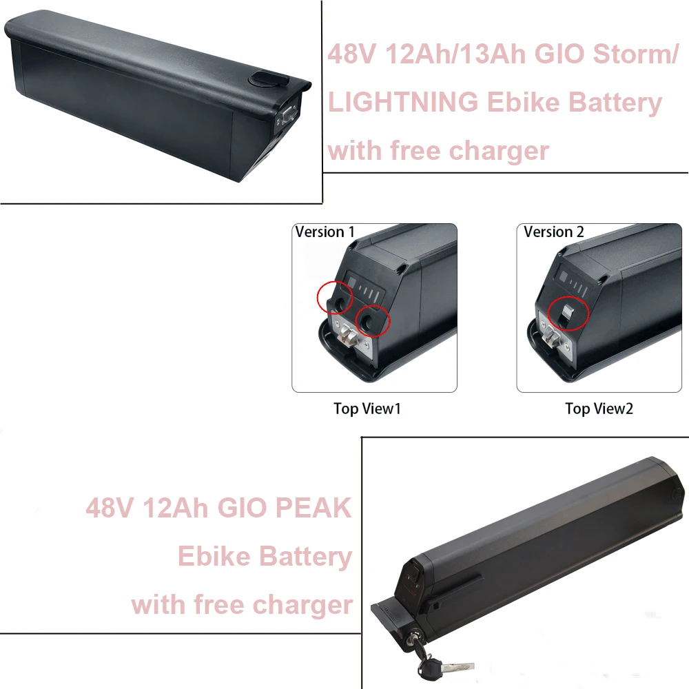 IntegratedElectricBikeBattery48V12Ah13AhFoldingEbikeLithium