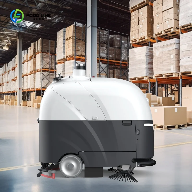Lavasciuga Pavimenti Automatica Antipolvere per Officine con Polvere Pesante, Pulizia Residui di Levigatura su Cemento, Personalizzabile - immagine 5