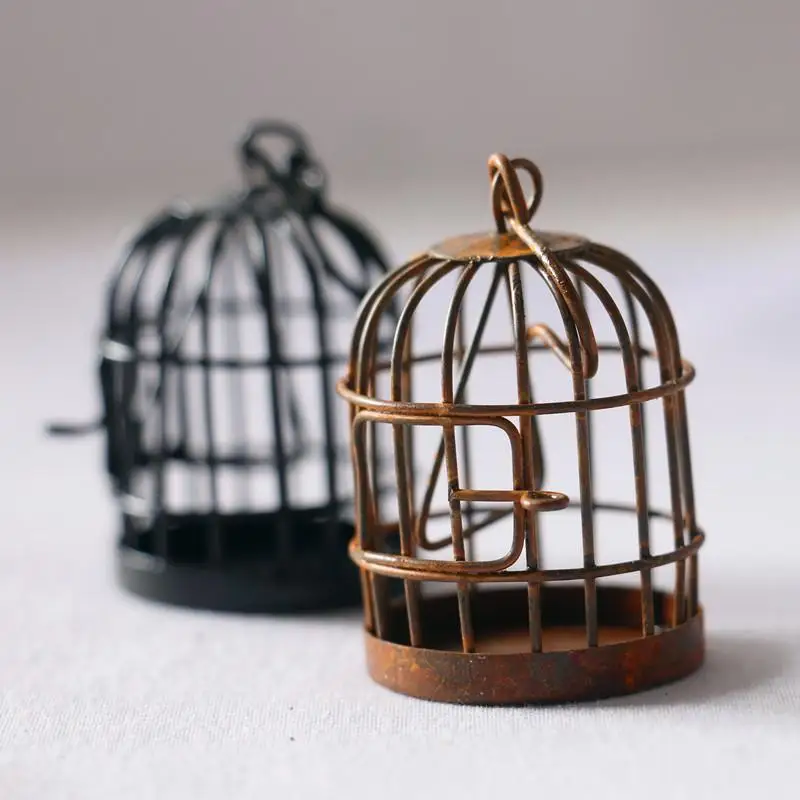

1/12 Doll House Miniature Metal Bird Cage Furniture Room Scene Accessory Decor
