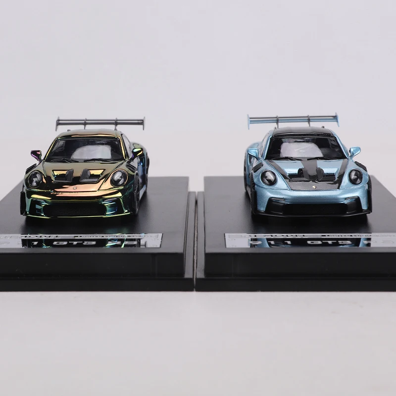 MJ 1:64 911 GT3 RS 다이캐스트 합금 시뮬레이션 자동차 모형 장난감