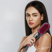 Electric Hot Comb Multifunctional Straight Hair Straightener Comb Negative Ion Anti-Scalding Styling Tool Straightening Brush 2