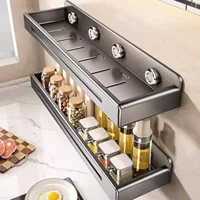 ชั้นวางของในครัว ชั้นวางของในห้องน้ำ ชั้นวางของในห้องอาบน้ำ ชั้นวางแชมพู แบบไม่ต้องเจาะผนัง ชั้นวางของในห้องอาบน้ำติดผนัง ชั้นวางของในห้องอาบน้ำขนาดใหญ่ รับน้ำหนักได้มาก 1