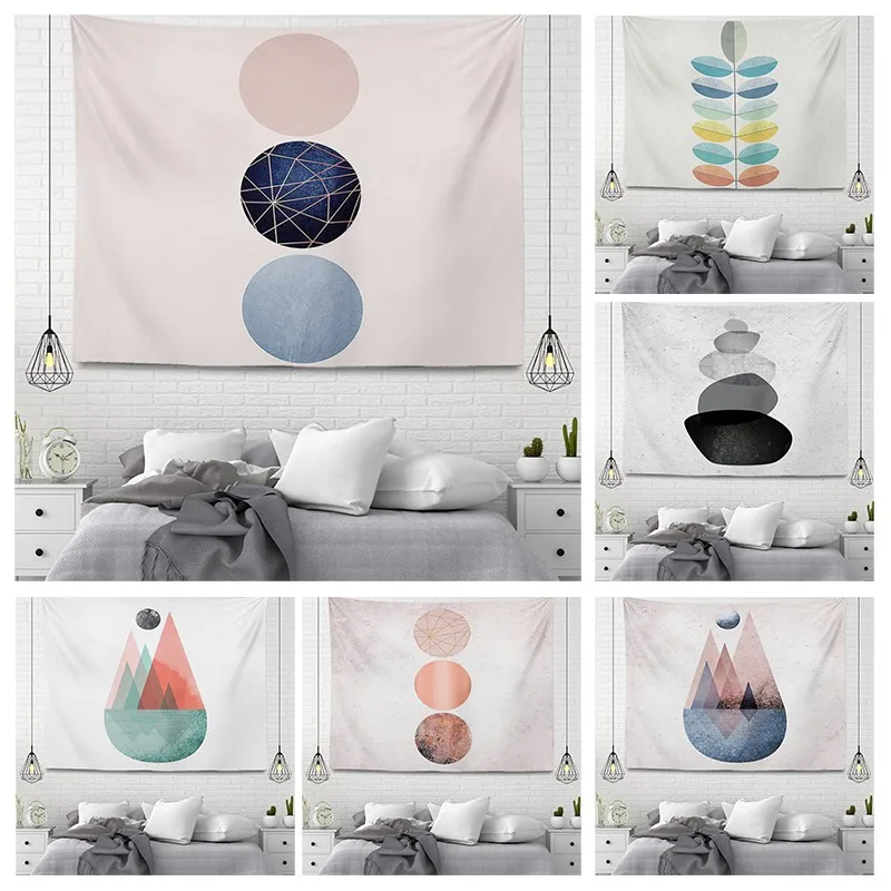 Wall decoration tapestry aesthetic room decor Rainbow accessories hanging nordic large fabric wall home autumn decor qq