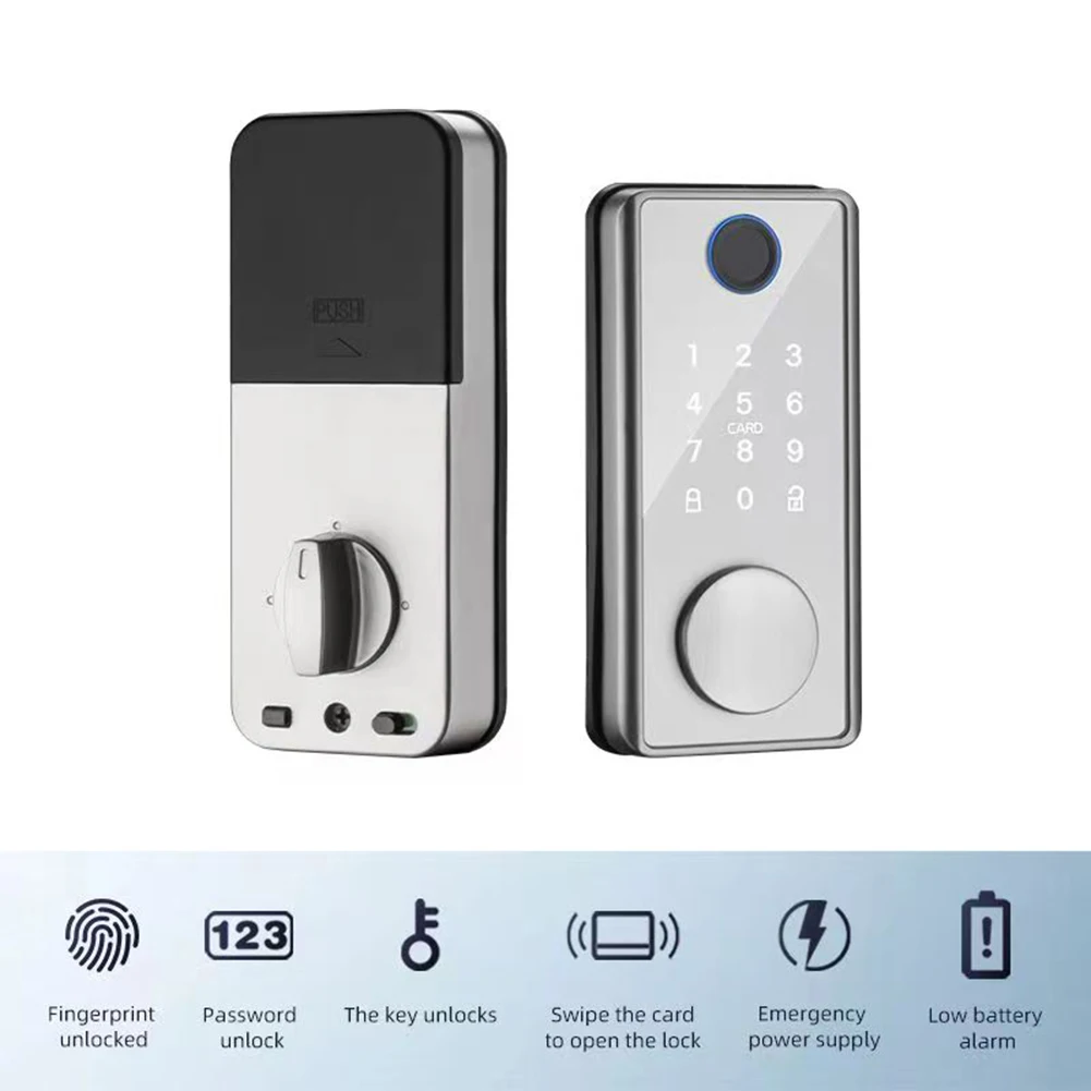 Description Picture 5 of itemSmart Home Security Door Lock Anti-theft Biometric Smart Locks Tuya APP Bluetooth-compatible with Key Quick Unlock