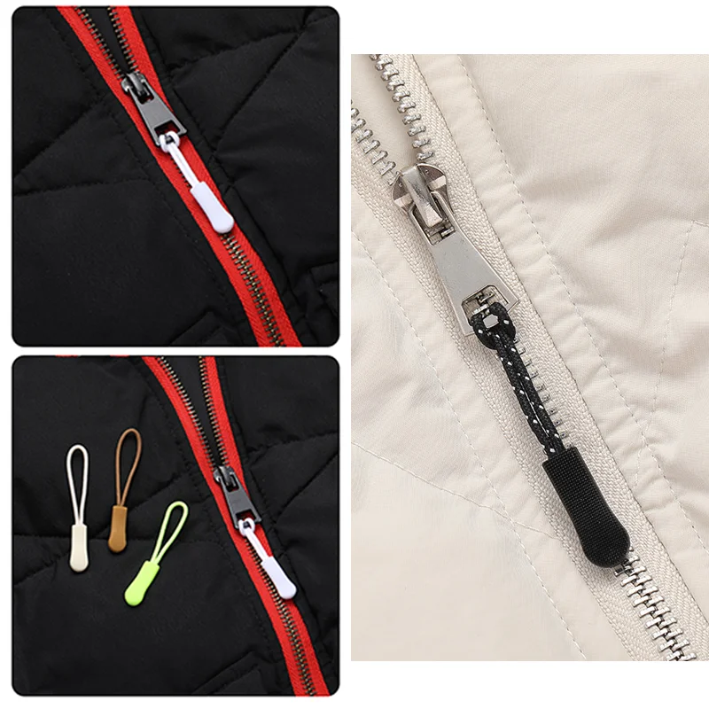 Description Picture 6 of item10/20pcs Zipper Pull Puller End Fit Rope Tag Replacement Clip Broken Buckle Fixer Zip Cord Tab Travel Bag Suitcase Tent Backpack
