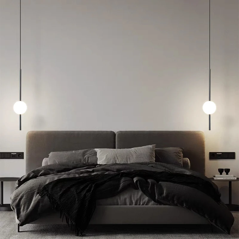 북유럽 LED Pandant 램프 홈 침실 장식에 대 한 럭셔리 가구 거실 침실 머리맡 현대 매달려 Pandant 조명
