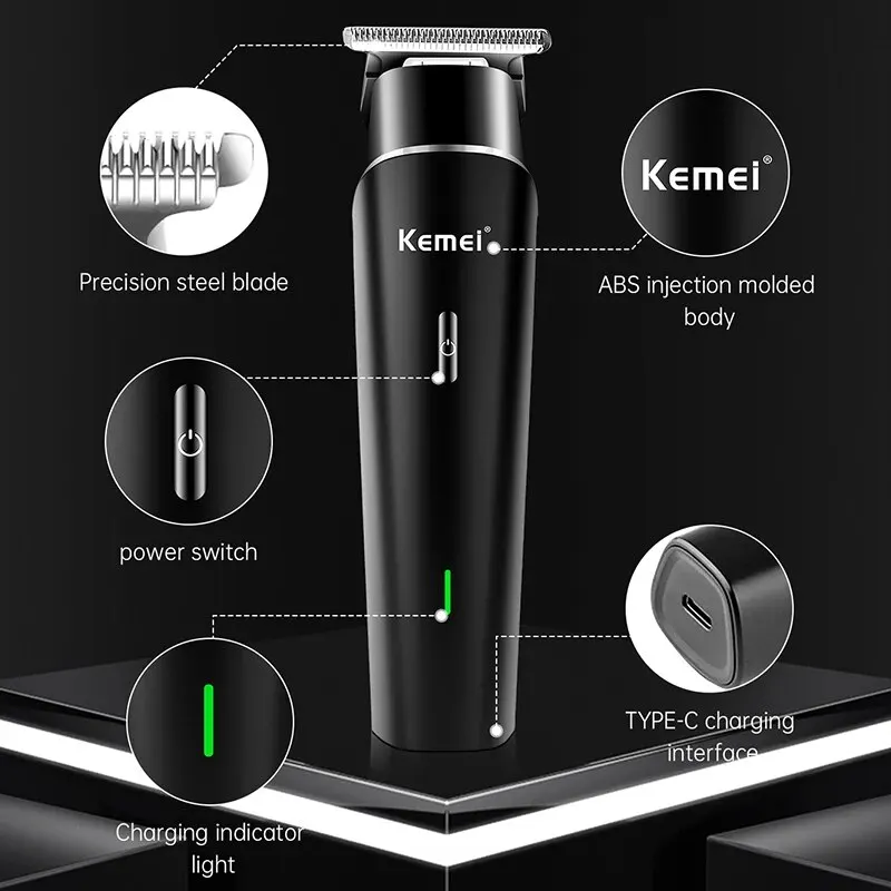 Hair Clipper Electric Clipper KEMEI Rechargeable For Men Beard Trimmer Home Kit