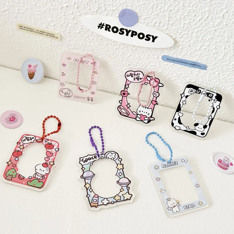 

Cute Keychain Lovely Cartoon Puppy Animal Key Pendant Creative Korean Stationery Keychain Lovely Student Supplies