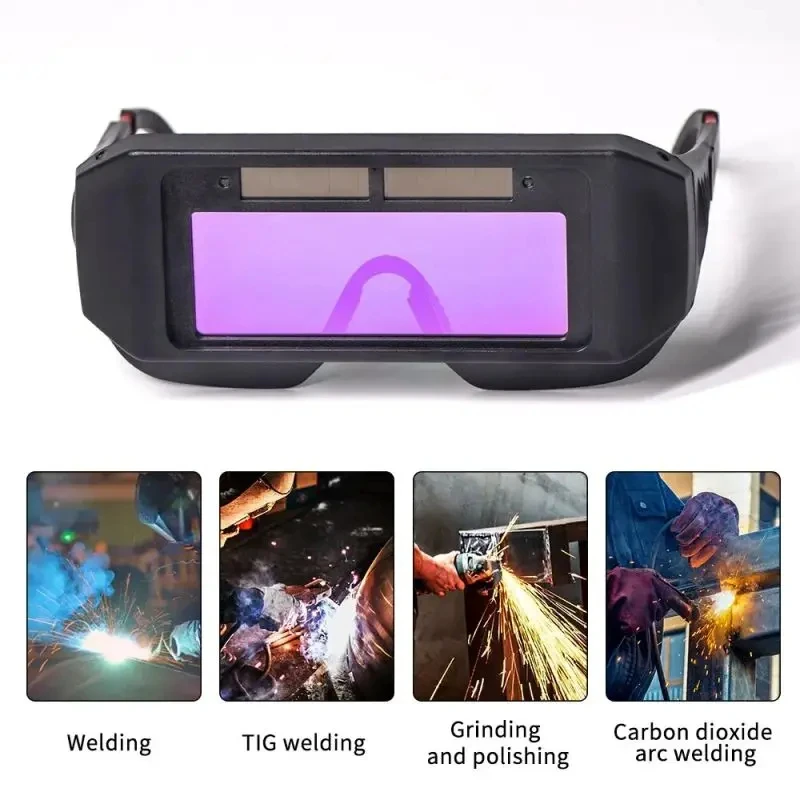 Solar Powered Welding Helmet Auto Darkening Welding Goggles LCD Welder Glasses for TIG MIG MMA Plasma Welder Glasses welding helmet