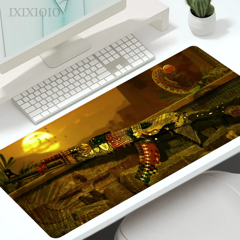 Csgo Gun Cs Go Mouse Pad Gamer XL Large HD Mousepad XXL MousePads Natural Rubber Carpet Non-Slip Office Laptop Table Mat mouse pad,gaming mousepad