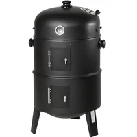 3-in-1 Smoke Oven Barbecue Oven Outdoor Firewood Stove Courtyard Barbecue Rack 1