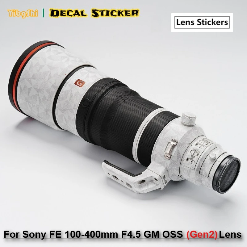 새로운  FE 100-400mm F4.5 GM OSS 렌즈 스티커,  100 400 렌즈 스티커 SEL100400MC 스킨 100-400 랩 100400 스킨