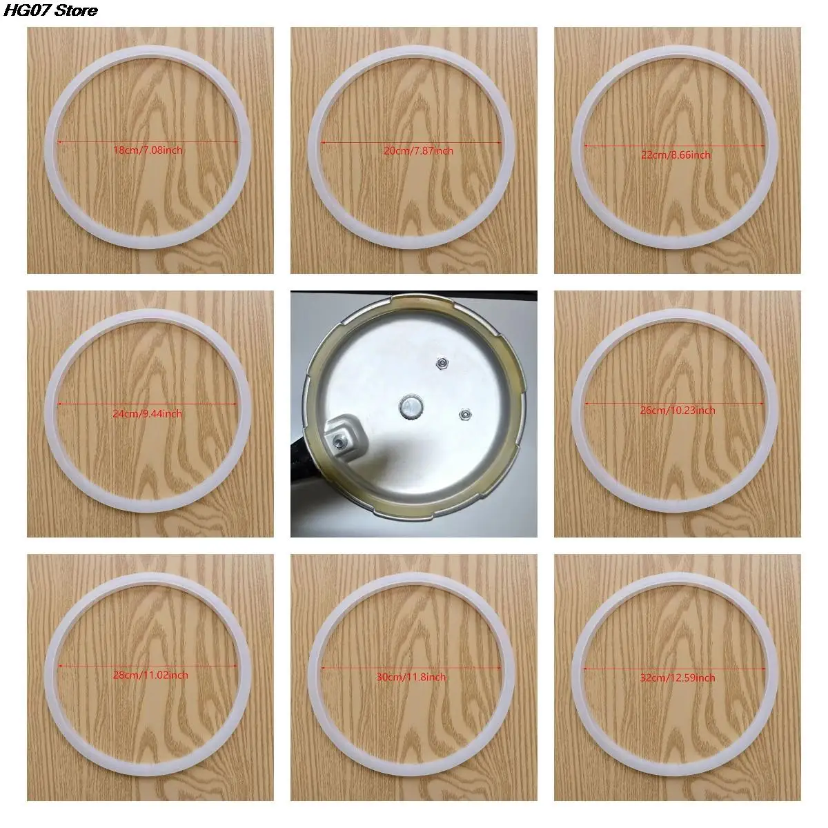 16 18 20 22 24 32cm Pressure Cooker Silicone Rubber Gasket Sealing Ring silicone pressure cooker gasket