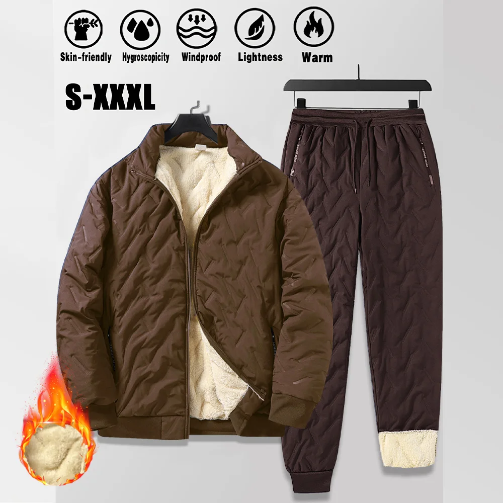 Men's Winter Sports Down Jacket and Pants Set