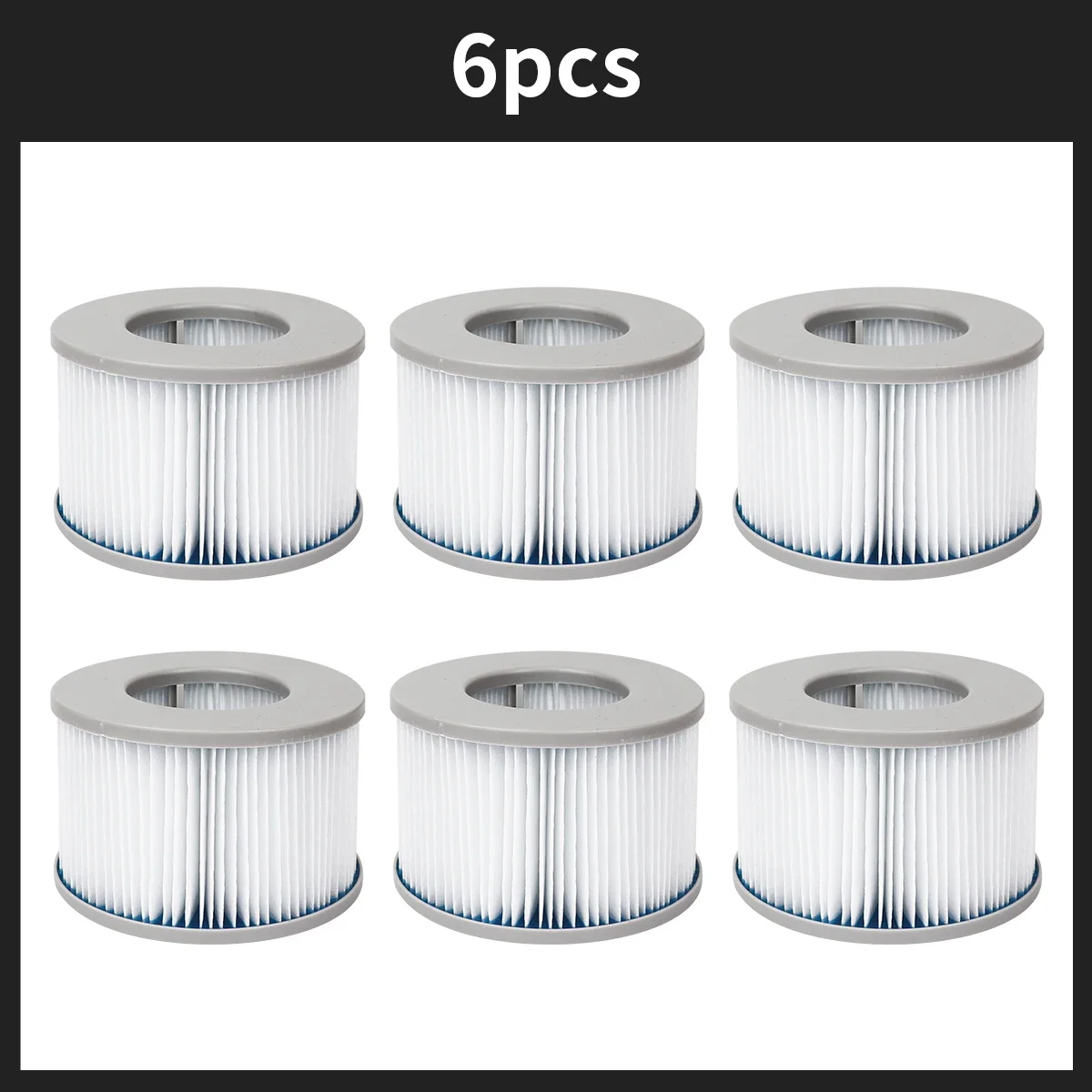 Inflatable Hot Tub Spa Water Filter Cartridge Pump Replacement Kit (2-6pcs)