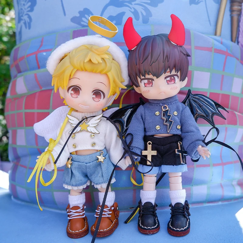 Ob11 Doll Angel Clothes Shorts Demon Suit Coat Dolls Clothes Accessories Suitable For Molly, Gsc, Obitsu 11, P9, 1/12bjd Doll 4