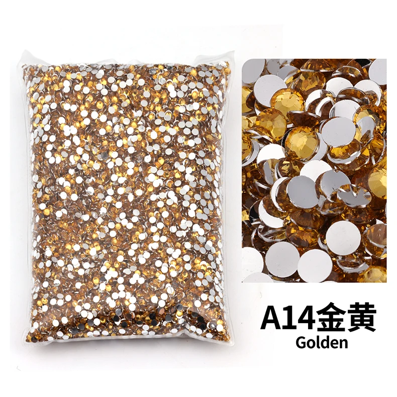 Variety Pack of Small Resin Rhinestones for Nail Art and DIY Crafts - Bulk Wholesale Flat Back Crystals