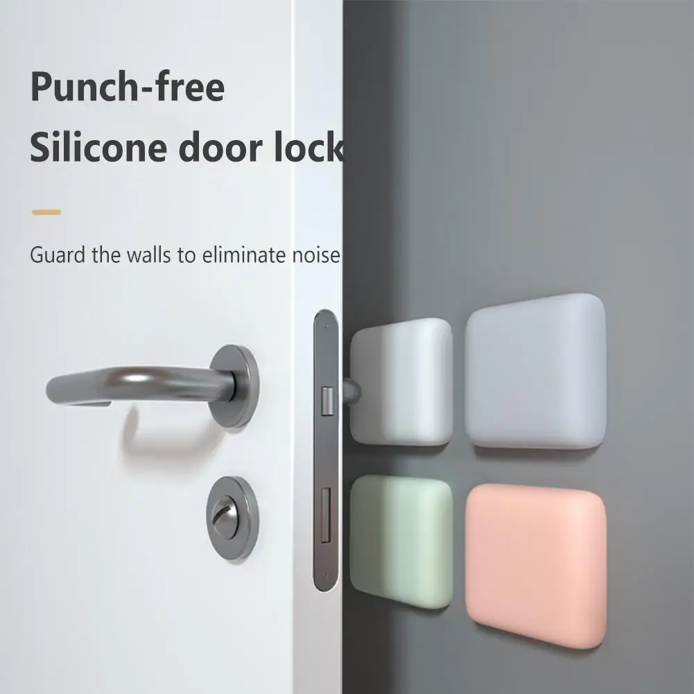 

Reusable Door Stopper Shock Absorbent Self Adhesive Wall Protectors For Stopping Wall Damage Noise From Doors Home Products