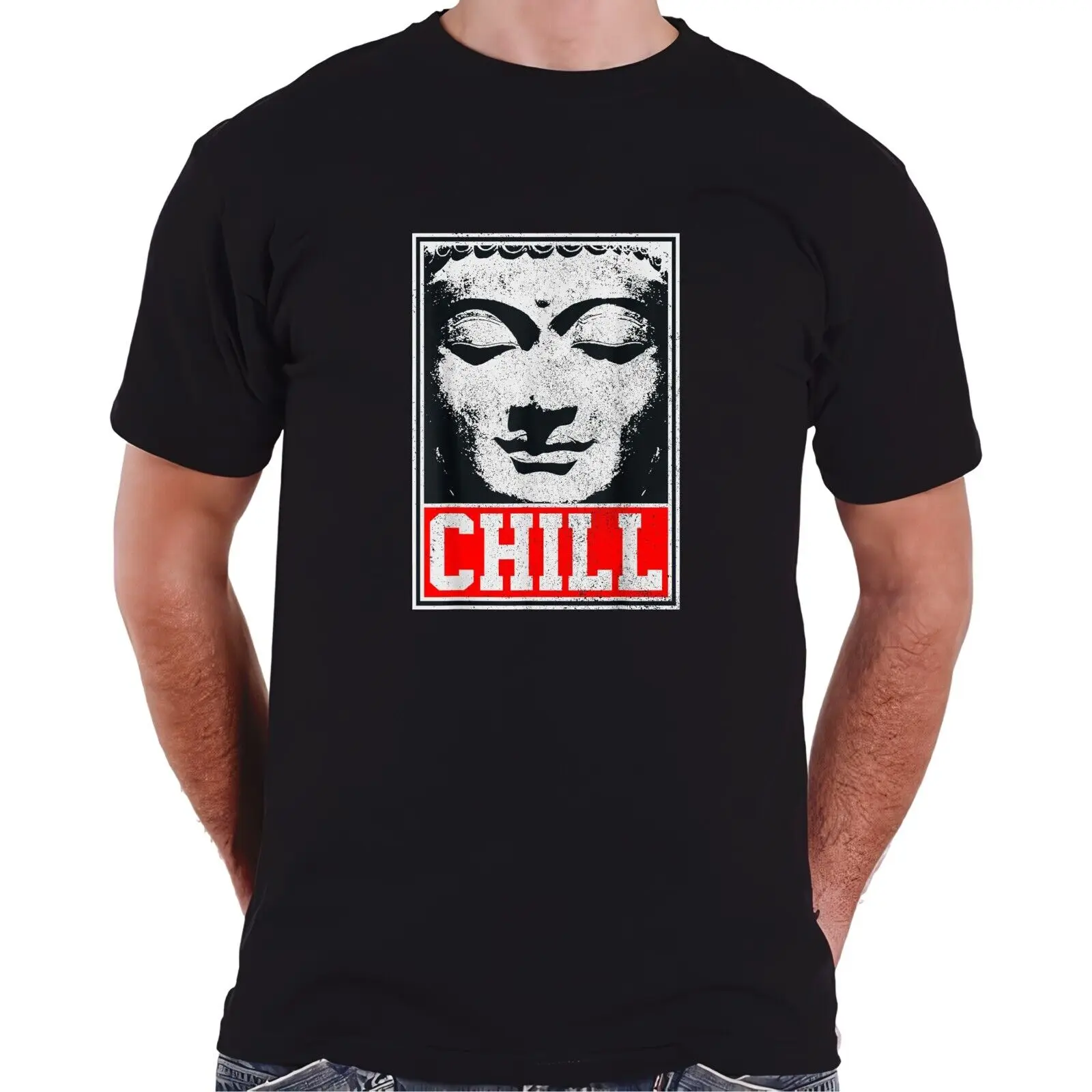 

Buddha Chill Yoga Meditation Funny Gift Idea Tee T-Shirt