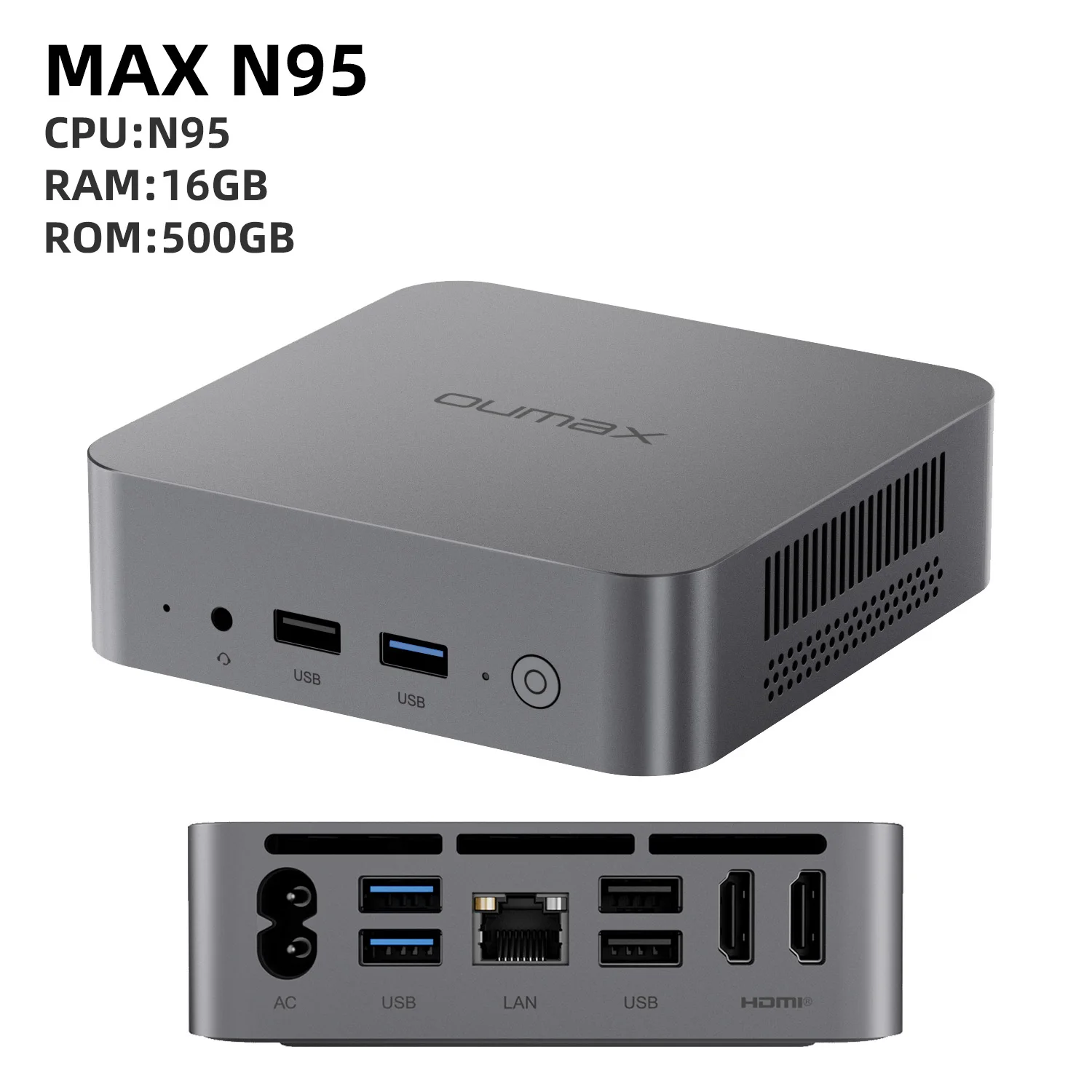 【訳あり格安】OUMAX MAX N N95/メモリ8GB/SSD256GB OUMAX N Mini PC Alder Lake N95/N100 8GB/16GB DDR4 256GB
