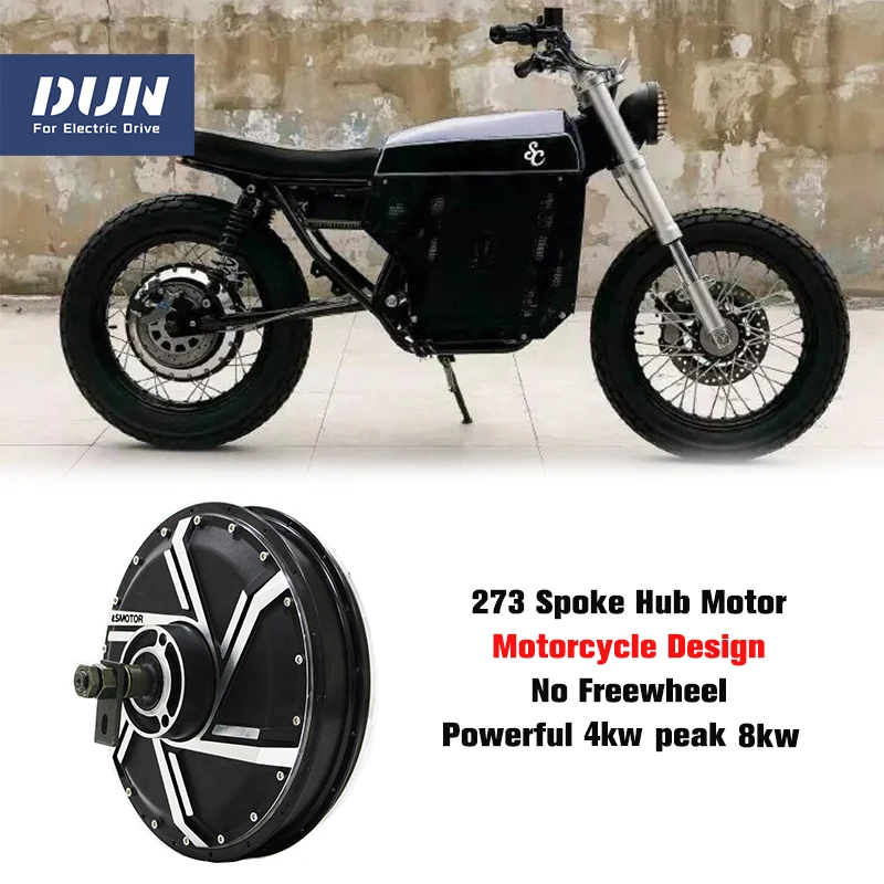 

QS 273 Spoke Hub Motor 4000W 273 40H V3 100KMH 72V for Motorcycle Scooter Ebike