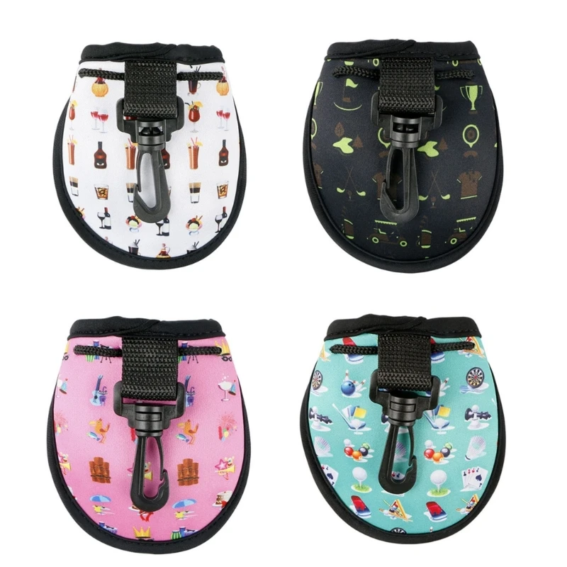 Dropship Print Golf Ball Holder Keychain Belt Clip Golf Fanny Pack Golf Storage