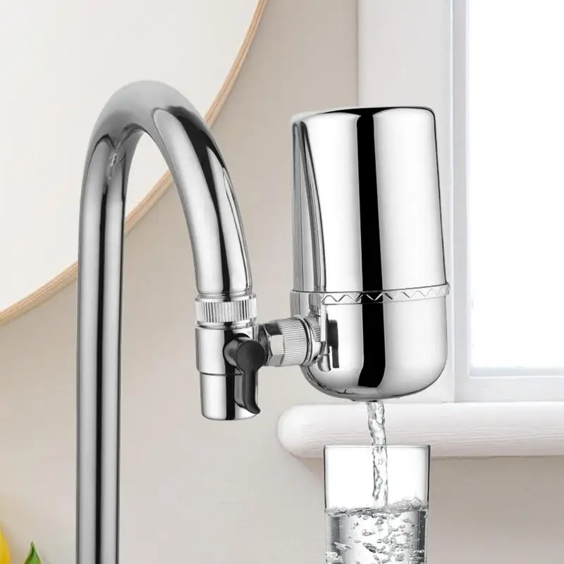 Rotating Faucet Filter Faucet Mount Water Filtrations System Tap Water Filter Reduces Chlorine For Better Taste Tap