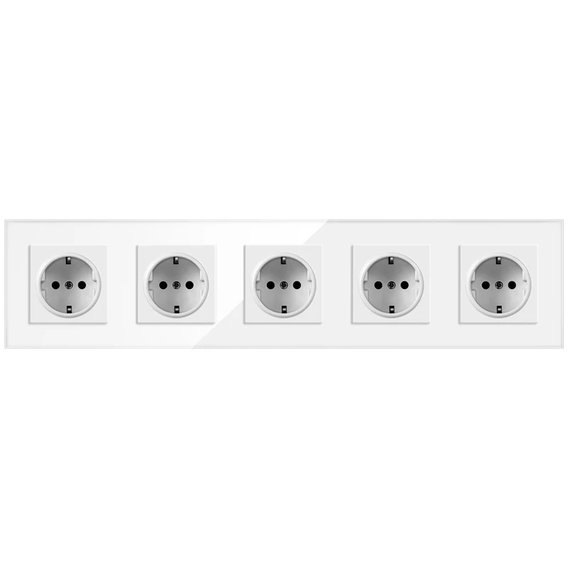 5x sockets white