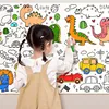 Children's Drawing Roll DIY Coloring Paper Roll Color Filling Paper Graffiti Scroll Paper-cut for Kids Painting Educational Toys 5