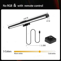 LED Monitor Light Bar with Stepless Dimming & Eye - Caring RGB Illumination (No RGB A)