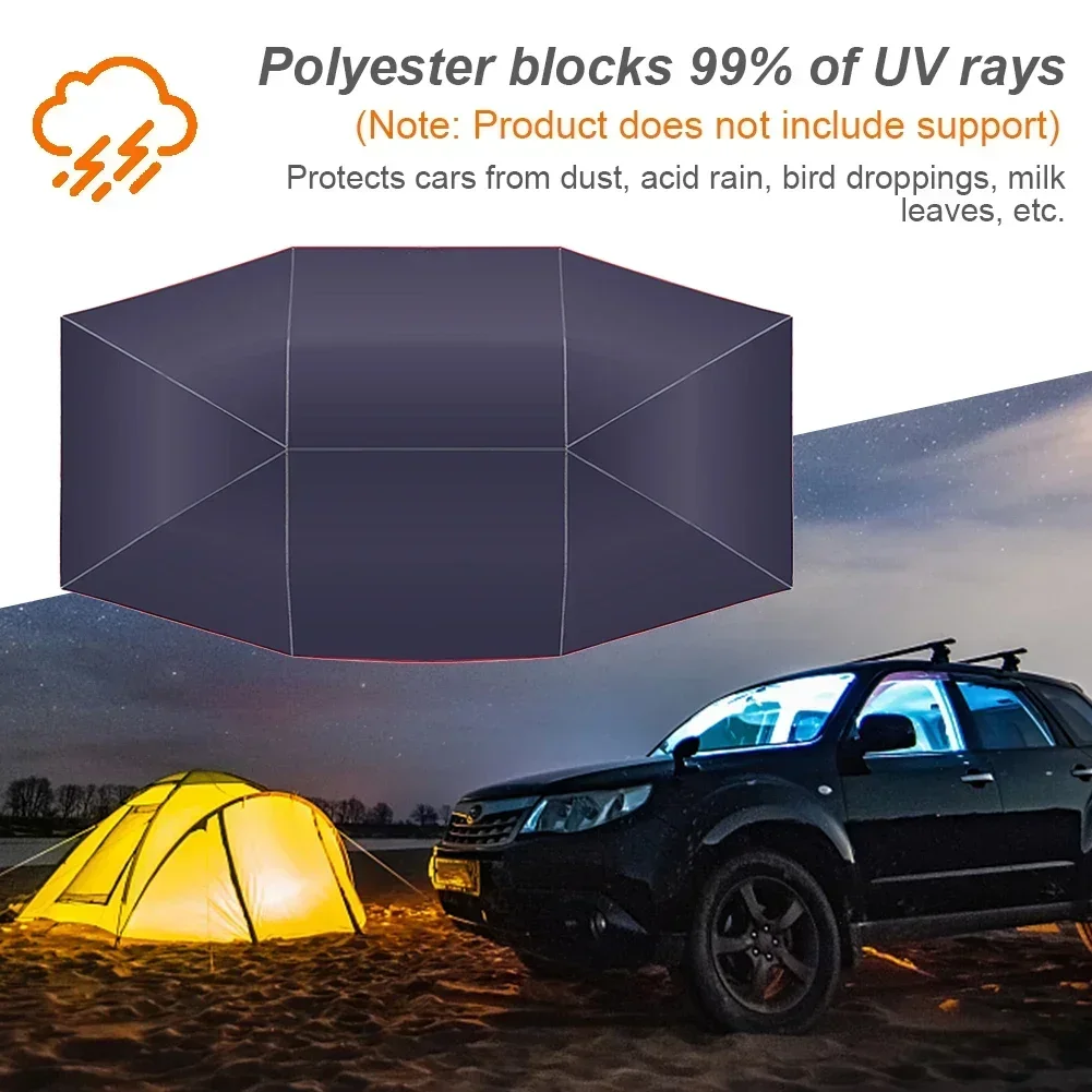 Outdoor Blue Car Vehicle Tent Umbrella Sun Shade Cover
