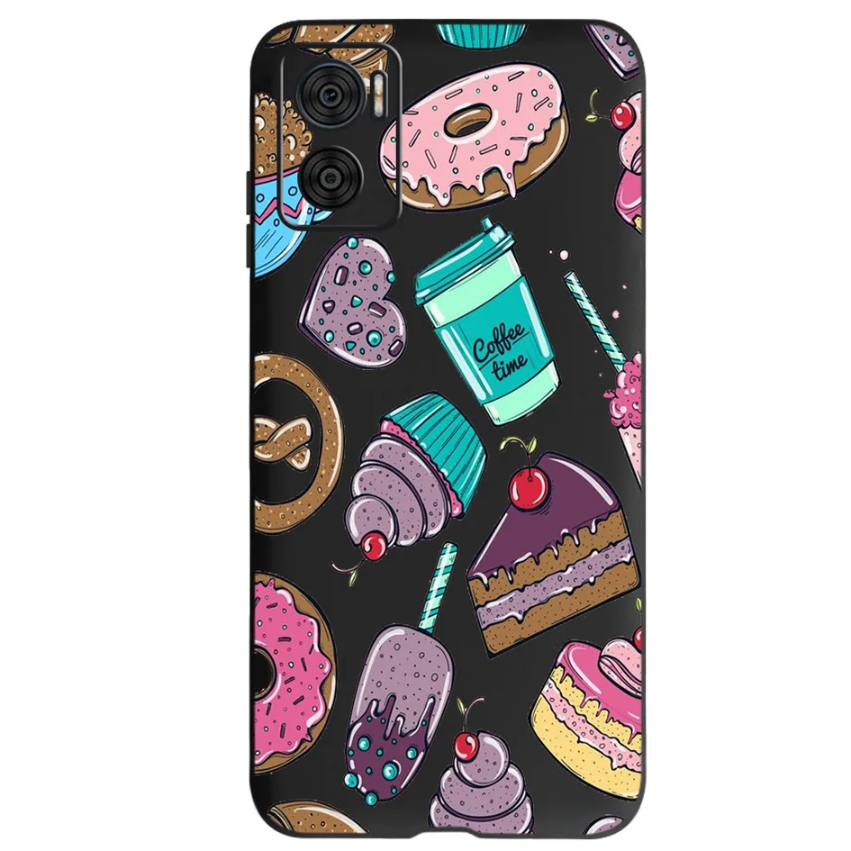 Elegant Flower Butterfly Soft Phone Case for Motorola Moto E Series