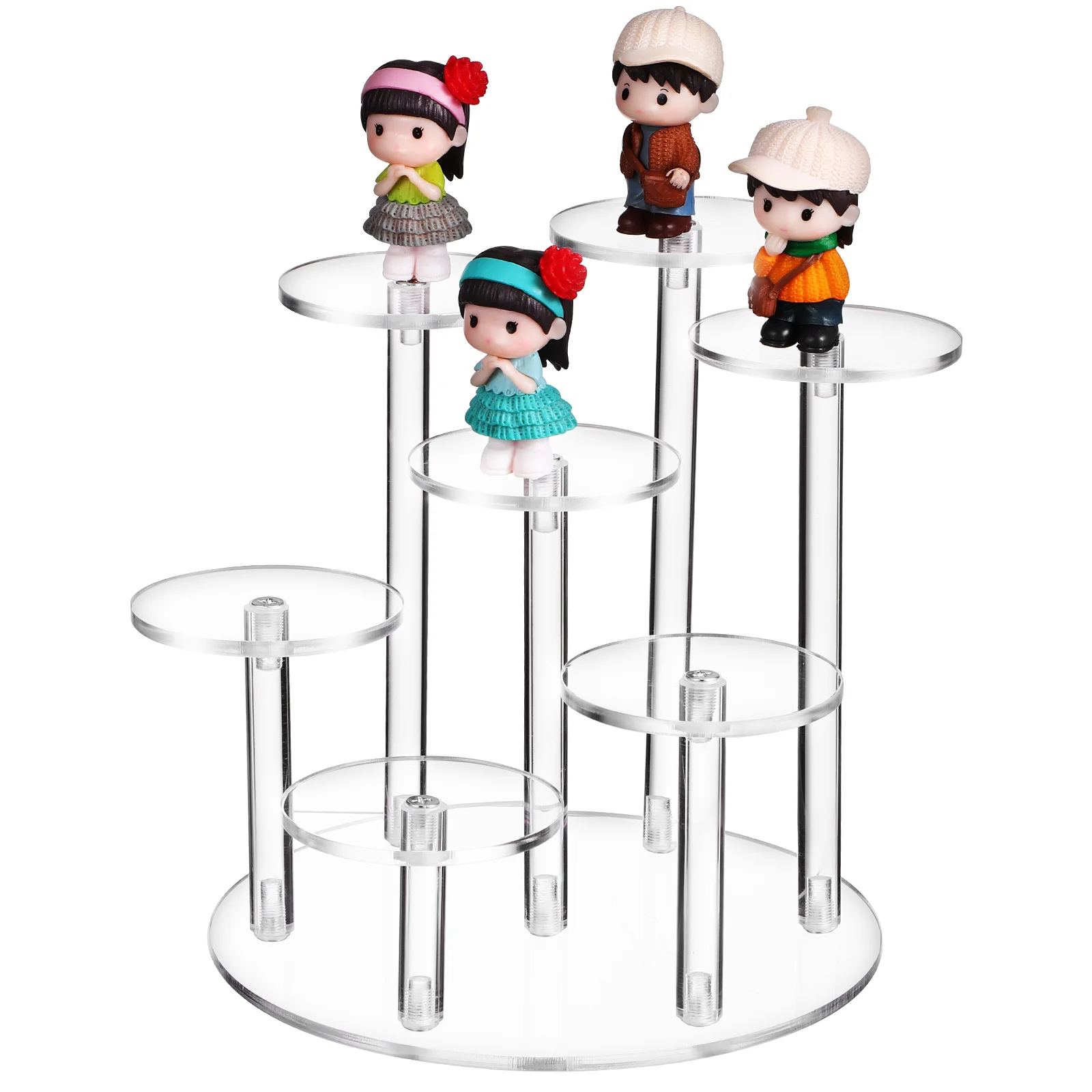 

Earring Holder Transparent Acrylic Display Stand Shelves Clear Pedestal Stands For
