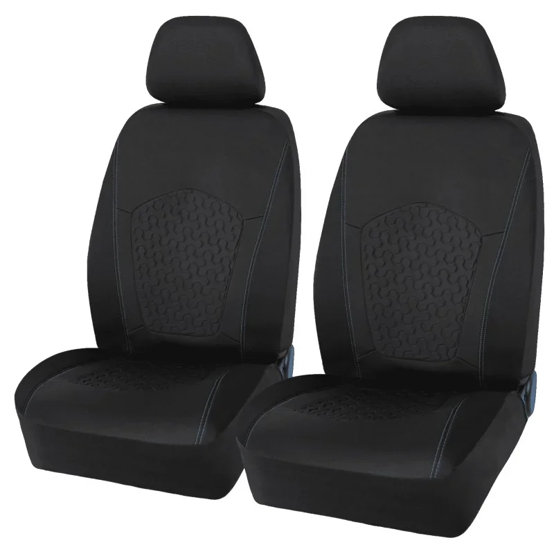

Auto Drive 2 piece low back cooling gel car seat cover polyester black universal fit 2010sc12
