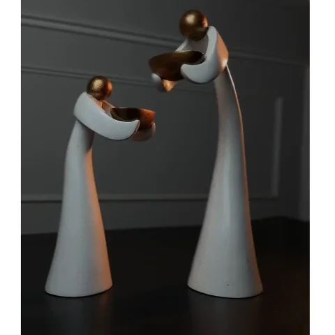 Handmade Sufi Darwish Home Decor Set – Elegant Candle Holders | Home Decoration & Spiritual Art | Luxury Gift Item