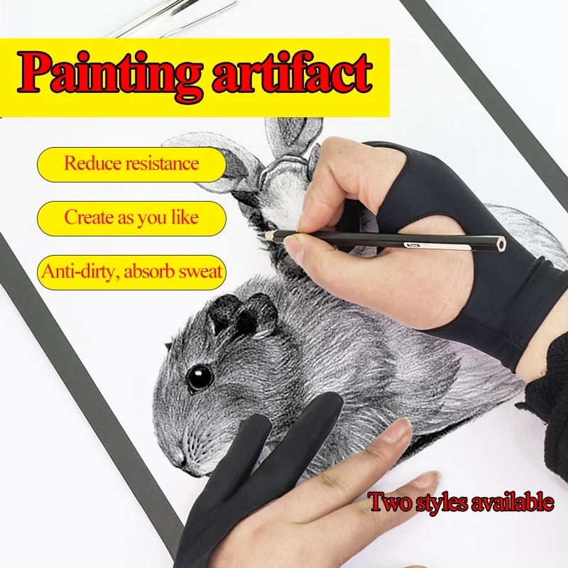 قفازات مضادة للمس على شكل إصبعين/شكل لجهاز iPad لو...