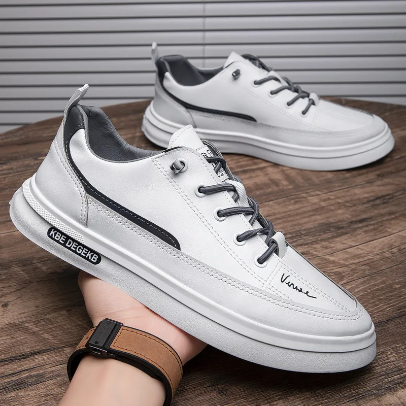 Men's Casual Fashionable Sports Shoes Soft Bottom round Toe Low Top Breathable Wear Resistant Autumn Season Popular Style