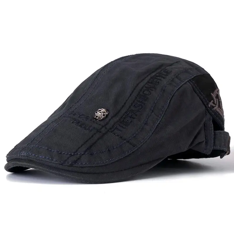 Heißer Verkauf Sommer Outdoor Flachen Hut Sport Baumwolle Baskenmütze Kappe Casual Schirmmütze Schädel Design Kappe Für Männer Und Frauen – Detail 16