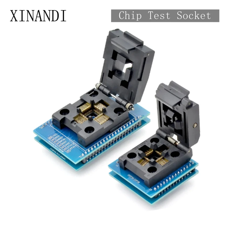 

TQFP32 QFP32 TO DIP28 TQFP44 QFP44 TO DIP40 IC Programmer Adapter Chip Test Socket Burning Seat Integrated Circuits