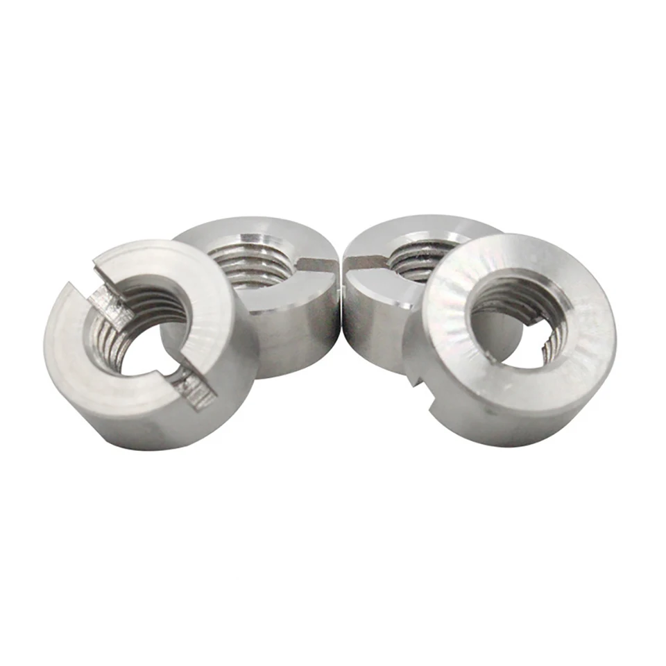 304 Stainless Steel Slotted Round Nut GB812