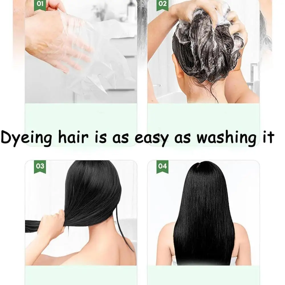 Description Picture 5 of itemHair Coloring Shampoo 3 In 1 Bubble Hair Color Shampoo Instant Natural Hair Coloring Conditioner For Gray Hair