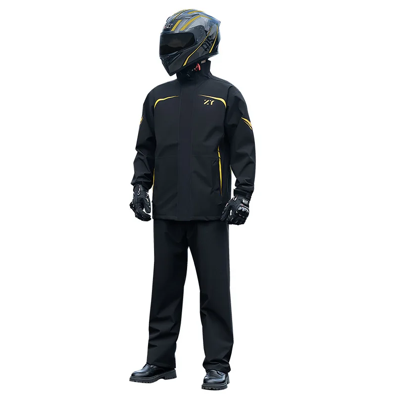 Men Motorcycle Raincoat Suit Outdoor Waterproof Rainwear Shoes Cover Thicken Rain Coat Cycling Fishing Climbing Jacket
