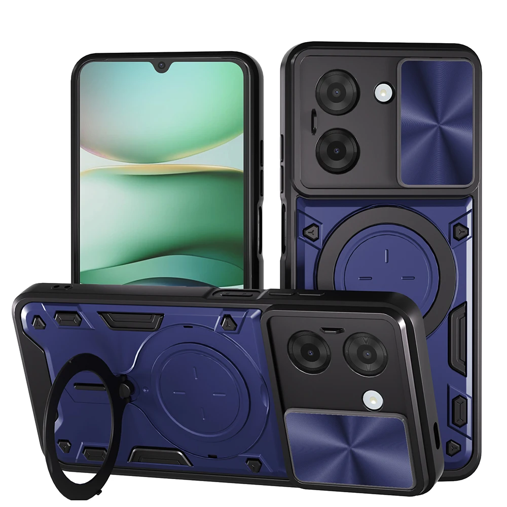 Premium Slide Camera Ring Stand Protective Case for Enhanced Durability and Style – Global Edition