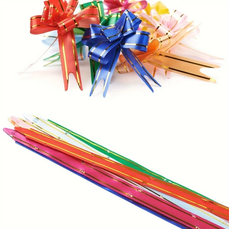 Ribbon Bow Decoration 60/40/10PCS Colorful Gift Packaging Bow Party Birthday Mother's Day Halloween Christmas Decoration