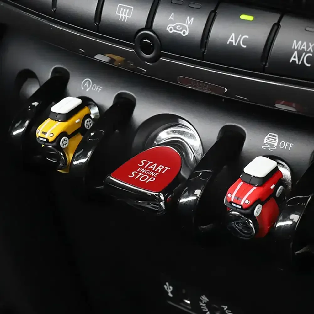 Silicone Car Model Button Cover Ornament car start button Start Stop Button Collar For BMW MINI Cooper Sticker F56 Cooper Accessories