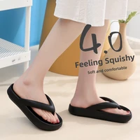 Summer Flip Flops Flat Platform Comfy Women Soft Sole Beach Slippers Fashion Sandals House Bathroom Non-Slip Thick Soled Shoes
