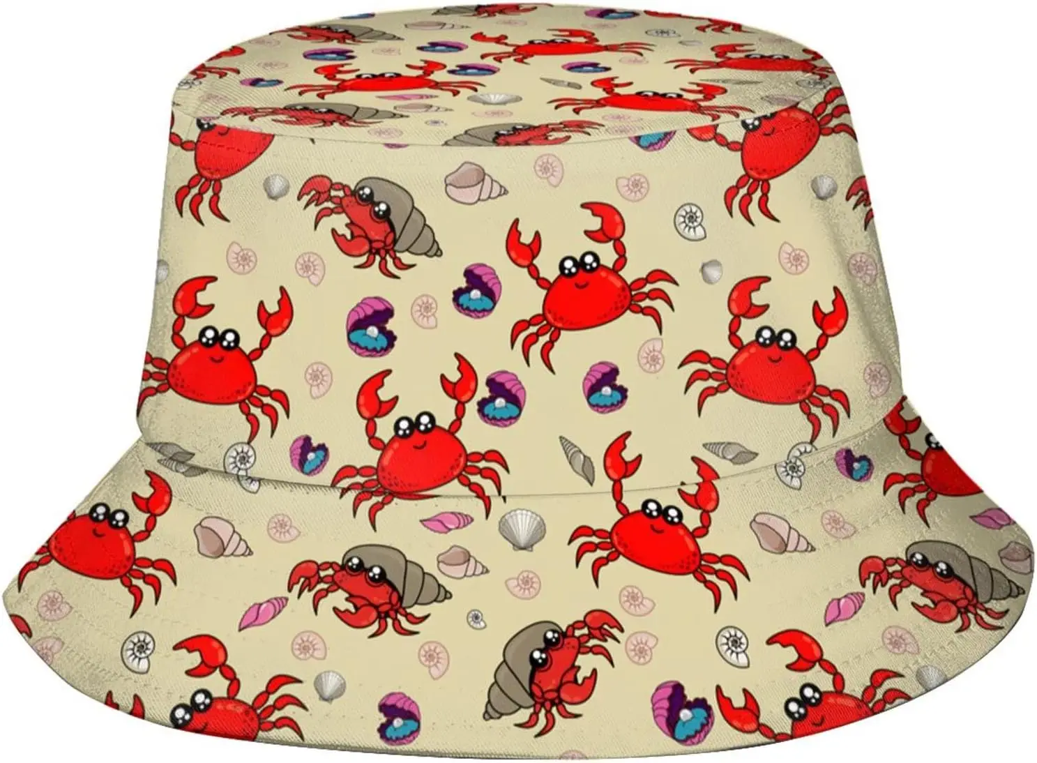 Cute Cartoon Hat for Women Men,Bucket Hats Summer Fisherman Cap Travel Beach Hat Packable Sun for Adults Teens