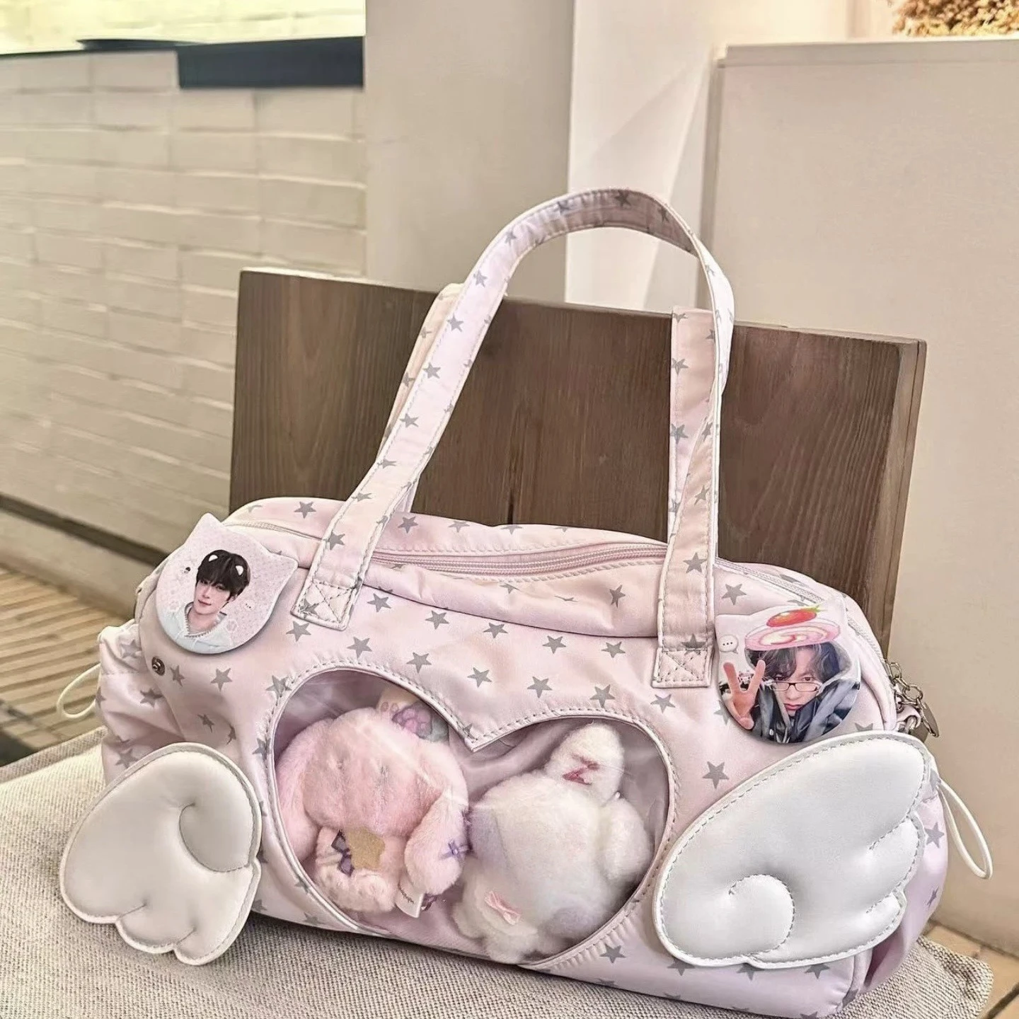 2025 Star Angel Y2K Korean Sle New Design Jk Large Capaci Single Oulder Crossbody Bag for Women Casual Pure Leisure Youth Bag 2