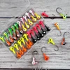 40Pcs Crank Jig Head Hook Round Ball Head Fishing Jigs Hook Bass Lures Crappie Jig Heads for Trout Walleye Saltwater Fishing Jig 6
